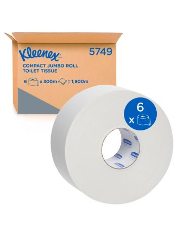 KLEENEX Compact Jumbo Roll Toilet Tissue