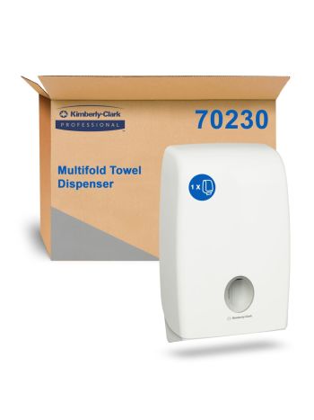 KIMBERLY-CLARK PROFESSIONAL® AQUARIUS® Double Multifold Towel Dispenser (70230), Multifold Towel Dispenser, 1 Dispenser / Case