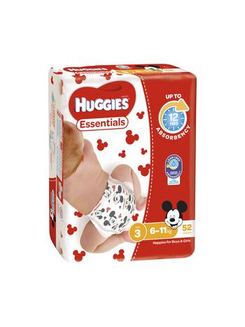 Huggies Essential Crawler Nappies (size3)