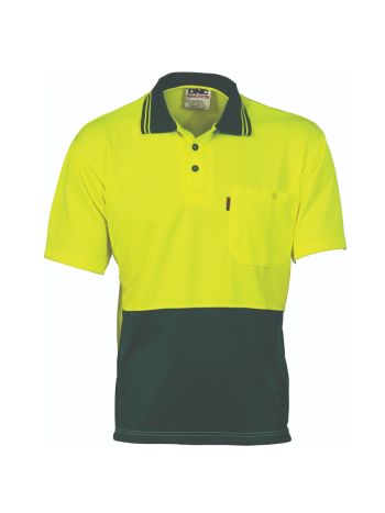 DNC HiVis Two Tone Cool Breathe Polo Shirt-Short Sleeve