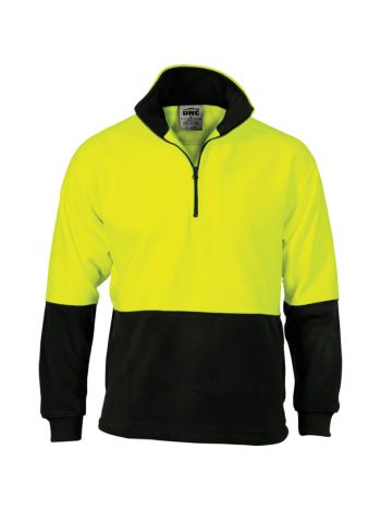 HiVis Two Tone 1/2 Zip Polar Fleece