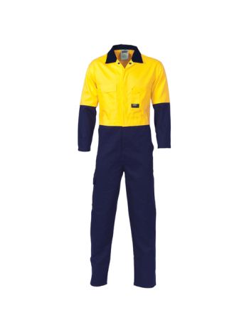DNC HiVis Cool Breeze Two Tone Lightweight Coverall