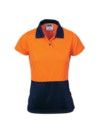 DNC Ladies HiVis Two Tone Polo - Short Sleeve