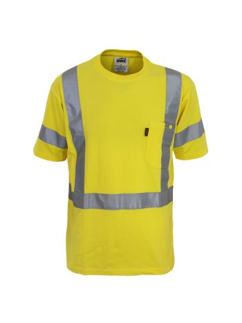 DNC Hi-Vis Cotton taped Tee Short Sleeve