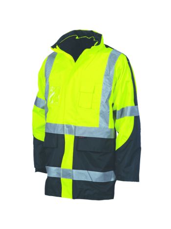 DNC HiVis Cross Back 6-in-1 Jacket with Reflective Tape