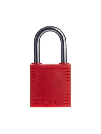 Brady Safety Compact Padlock in Red 4.7mm Shackle