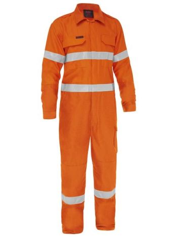 Bisley Apex 185 Taped Hi Vis Fr Ripstop Vented Coverall