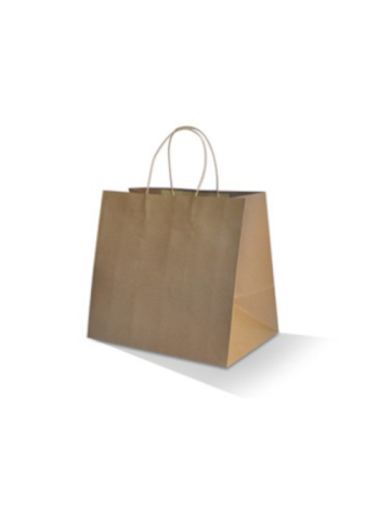 Pac Trading Brown Kraft Takeaway Bag with Handle in Small