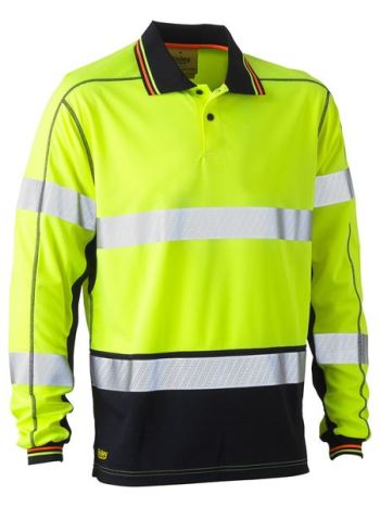 Bisley Taped Hi Vis Poyester Mesh Polo