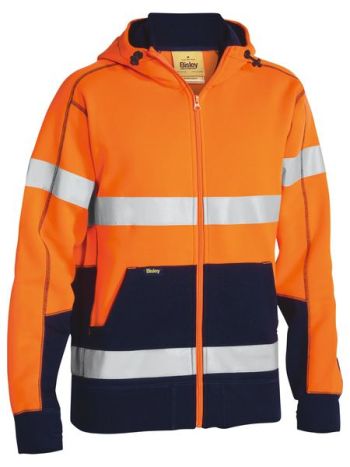 Bisley Taped Hi Vis Fleece Hoodie