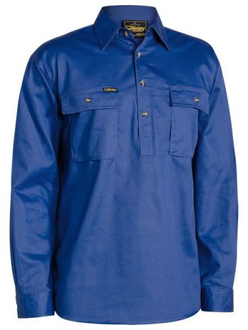 Bisley Closed Front Cotton Drill Shirt BSC6433