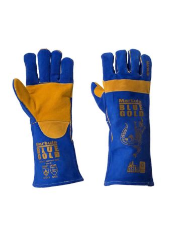 Martula Blue and Gold Welder Glove