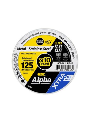 XTRA Cutting Disc 125 x 1.0mm Trade Tin | 10 Pack