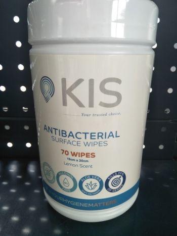 KIS Non-Alcohol Antibacterial Wipes Canister