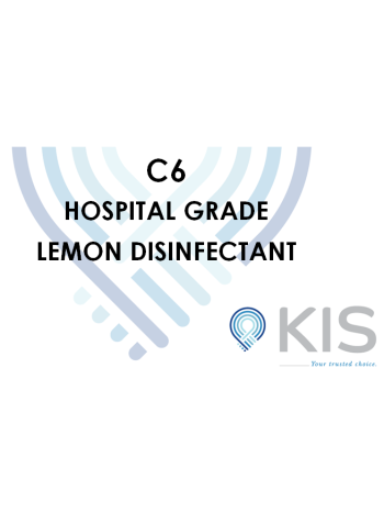 KIS C6 Hospital Grade Lemon Disinfectant in 5L