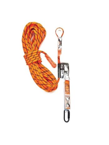 ROPE KERMANTLE 15M C/W ROPE GRAB & PERM ATTACH SHOCKY WITH SCREWGATE KARA