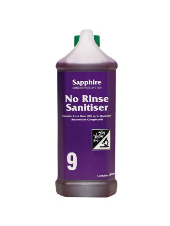 Sapphire #09 - No Rinse Sanitiser Chemical Range