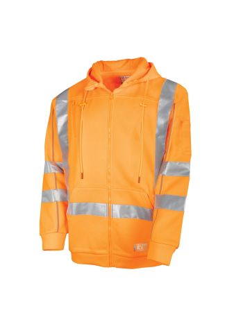 Tru Workwear Fleece Hoodie With Reflective Tape - NSW Rail