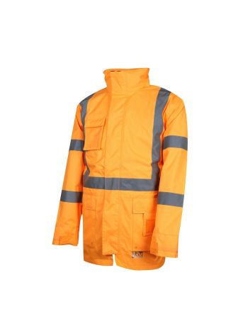 Tru Workwear 4 In 1 Polyester Oxford Jacket With Reflective Tape - NSW Rail