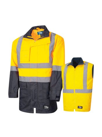 Tru Workwear 4 In 1 Jacket With Reflective Tape