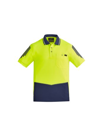 Syzmik Mens Hi Vis Flux Short Sleeve Polo