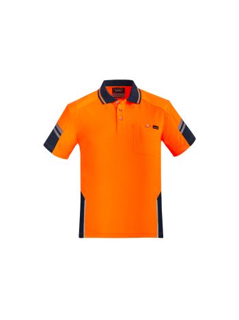 Syzmik Mens Hi Vis Reinforced Squad Short Sleeve Polo