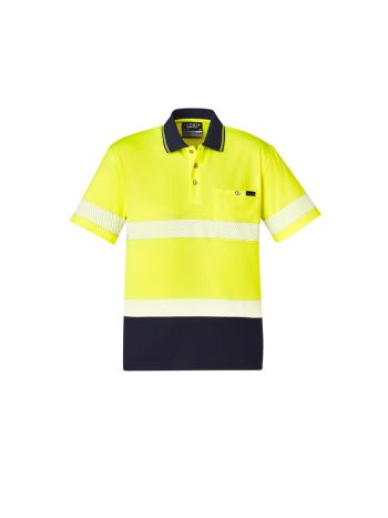 Syzmik Unisex Hi Vis Segmented Tape Short Sleeve Polo