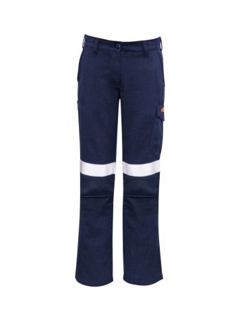 Syzmik Womens Orange Flame Taped Cargo Pant