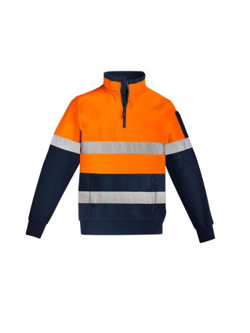 Syzmik Unisex Hi Vis One Fourth Zip Pullover - Hoop Taped