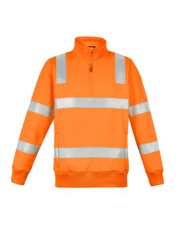 Syzmik Unisex Hi Vis VIC Rail One Fourth Zip Pullover