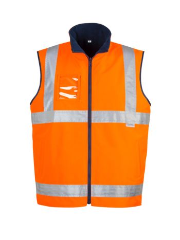 Syzmik Mens Hi Vis Lightweight Waterproof Vest