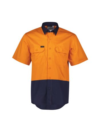 Syzmik Mens Hi Vis Short Sleeve Shirt