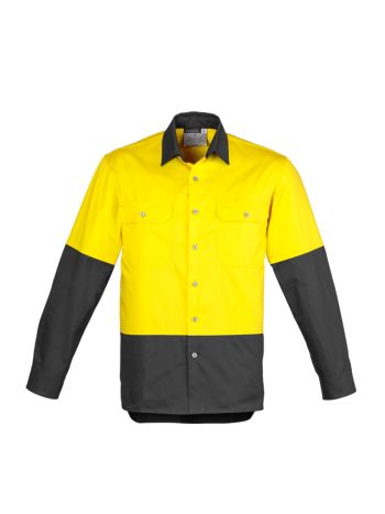 Syzmik Mens Industrial Long Sleeve Shirt