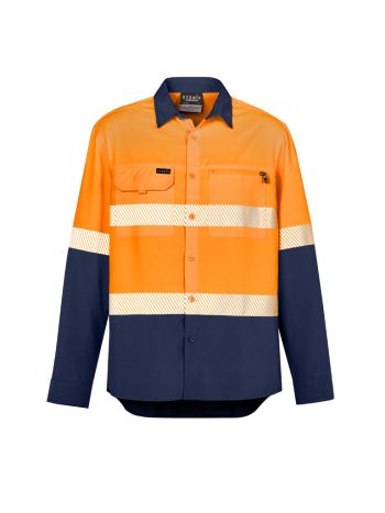 Syzmik Hi Vis Outdoor Segmented Tape Long Sleeve Shirt