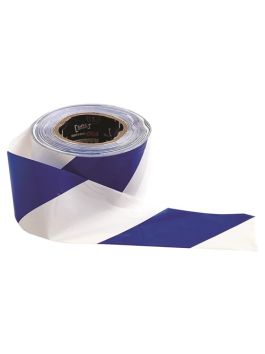 Barricade Tape - 100m X 75mm Blue & White