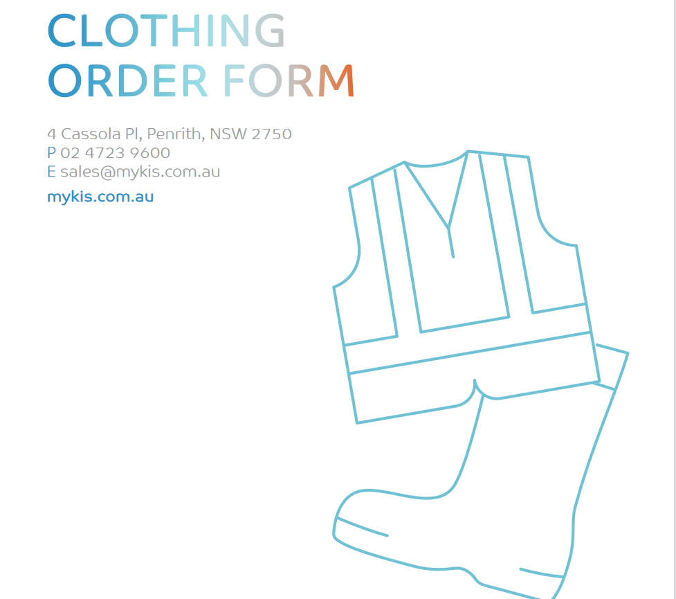 clothing form